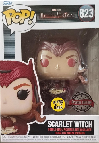 Funko Pop! Marvel Wandavision #823: Scarlet Witch Glow Se (Usado)