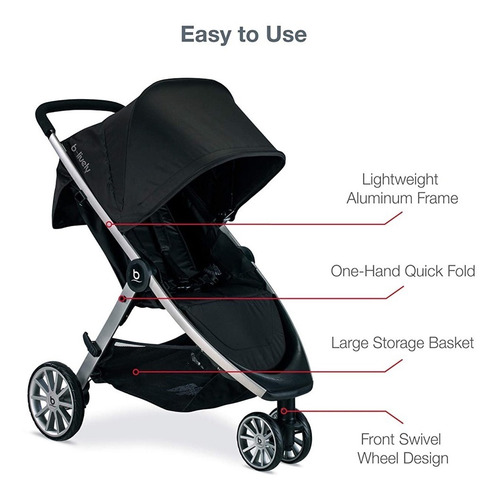 Imagen 7 de 10 de Coche 4 En 1 Britax B-lively Travel System B-safe 35