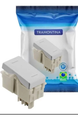 Conjunto Placa 4x4 C/ Interruptor Duplo Simples Liz