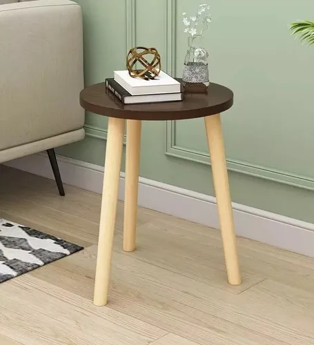 Mesa Auxiliar Noche Centro Decoración Redonda Living 30x40cm