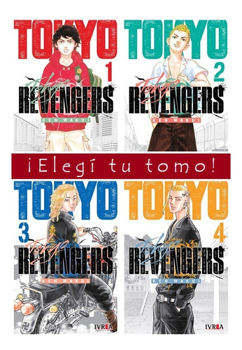 Manga Tokyo Revengers - Ken Wakui - Elegí Tu Tomo - Ivrea