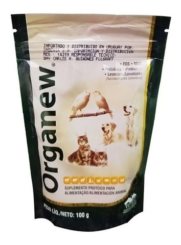 Probiótico Y Prebiótico Perro Gato Organew Vetnil 100gr . Np