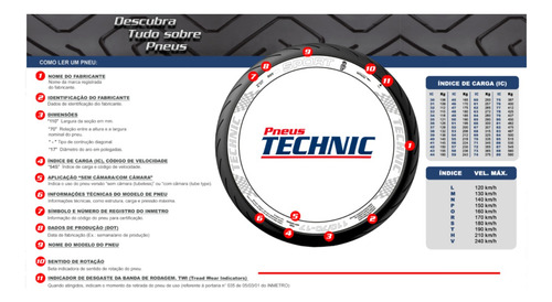 Pneu Dianteiro 120/70-17 Technic Sport R 58v Lançamento