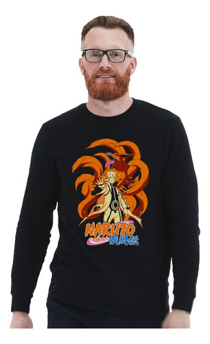 Polera Ml Naruto Shippuden Kurama Zorro De 9 Colas Anime Imp