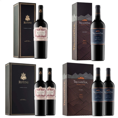 Caja Vinos Rutini + Trumpeter Estuche Regalo Empresarial