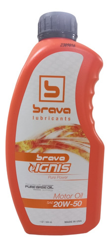 Aceite Mineral 20w-50 Marca Brava 