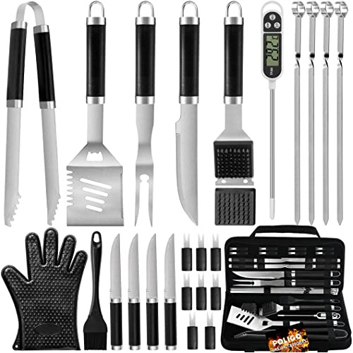 26pcs Grill Accessories For Outdoor Grill Utensils Set ...