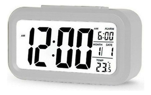 Reloj Despertador Digital Luz Temperatura Fecha Lcd