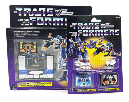Transformers Soundwave & Frenzy Laserbeak Reedicion G1 2019