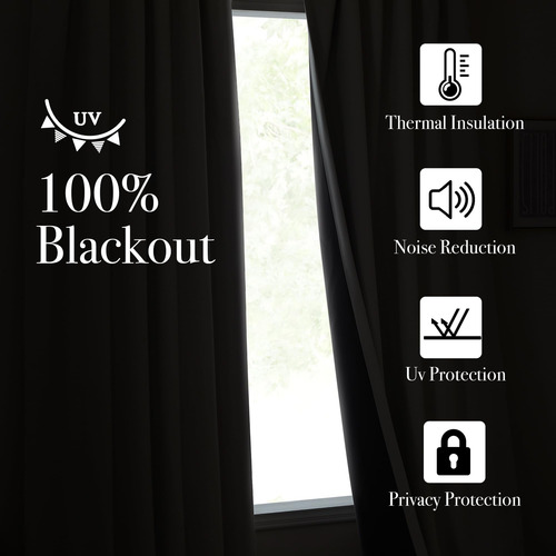 Cortinas Gruesas De Lino Sintético Opacas 128cm