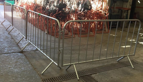 Valla Metálica Acero Popotillo Delimitante, Control Peatonal