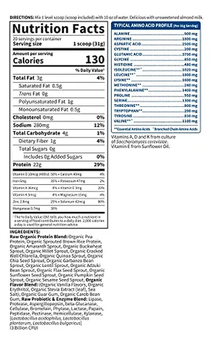 Proteína En Polvo Garden Of Life Organic Vanilla 22g