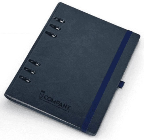 Agenda Planner Eco Couro Azul Marinho Liso - Ótima