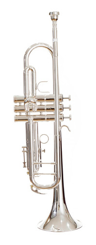 Trompeta Silvertone Sib Plateada Doble Poste 400s