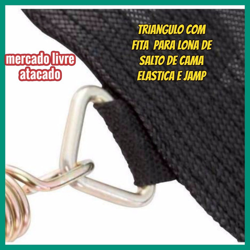 Cama Elastica Triangulo C/fita Reforçada P/ Lona De Salto 20