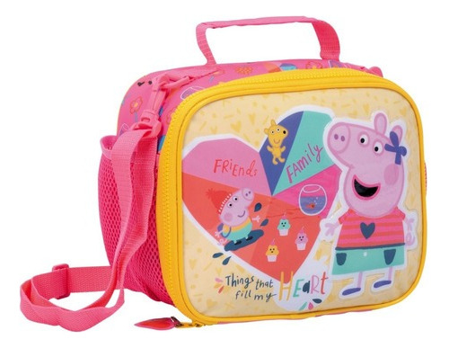 Lunchera Infantil Escolar Peppa Pig Corazón Wabro Original