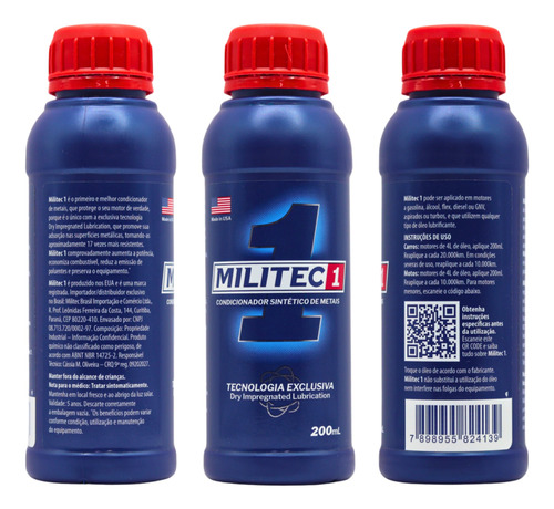 Militec 1 Condicionador De Metais 200ml Alta Performance