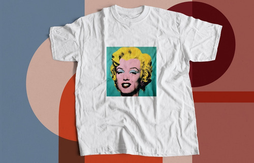 Remera Marilyn Azul Andy Warhol Marilyn Monroe (dama/unisex)
