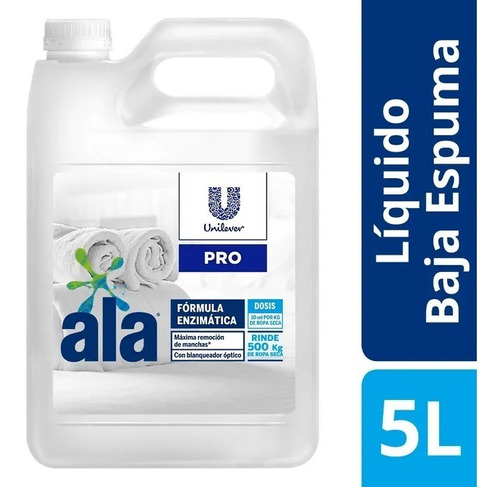 Jabón Líquido Ala Matic  Baja Espuma Bidón 5 lt X 4 Unidades