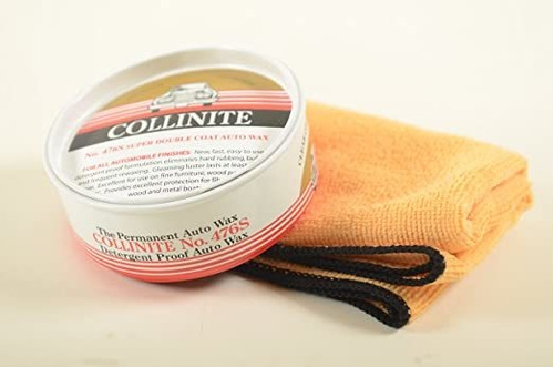 Collinite 476s Súper Doublecoat Auto Wax Toalla Combo