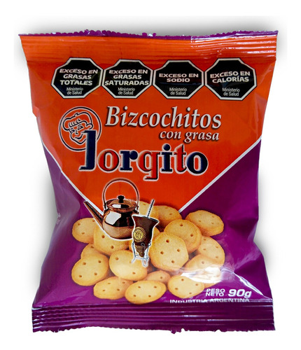 Jorgito Bizcochito Grasa 90g Pack X 10 - Delipop