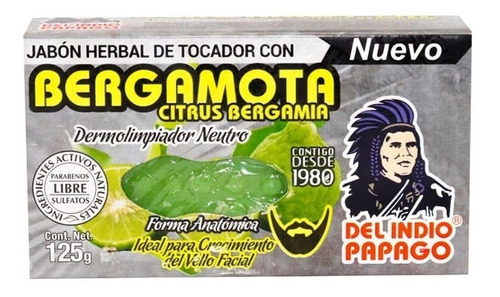 Jabón Con Bergamota Crecimiento De Barba.