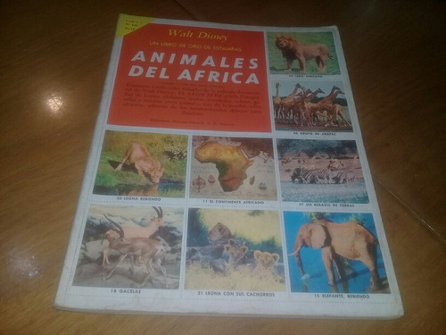 Album De Figuritas Animales Del Africa Completo 
