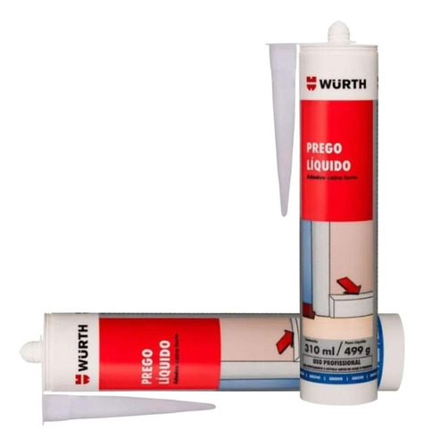 2 Prego Líquido Cola Acrílica Plástico Vidro Madeira Drywall