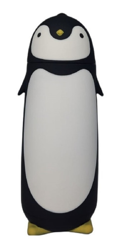 Termo Taza En Forma De Pingüino Negro Con Blanco