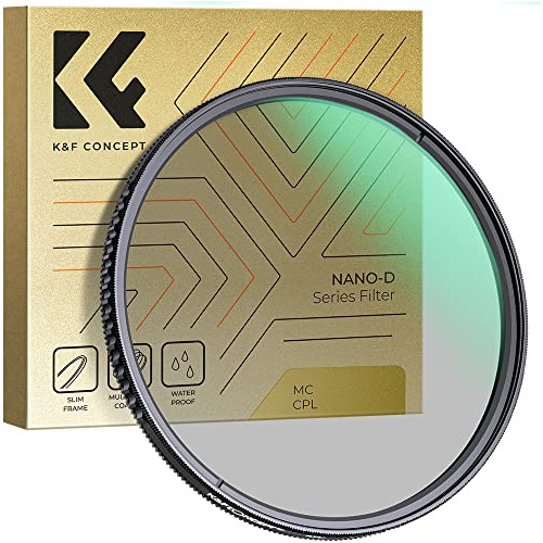 Filtro Polarizador Cpl Impermeable Nano-d K&f Concept 62 Mm