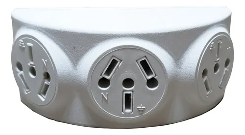 Adaptador Enchufe Triple Giratorio