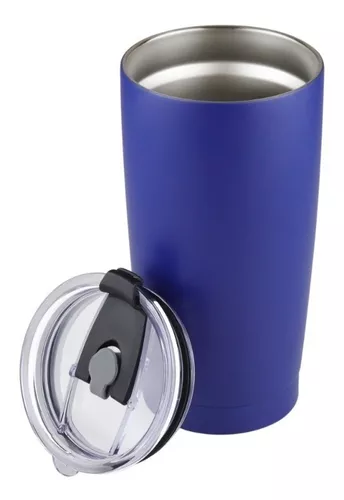 Vaso Termo Acero Inoxidable P/ Cafe 20oz Térmico Tapa Ce-t01 Color Azul VASO  20oz