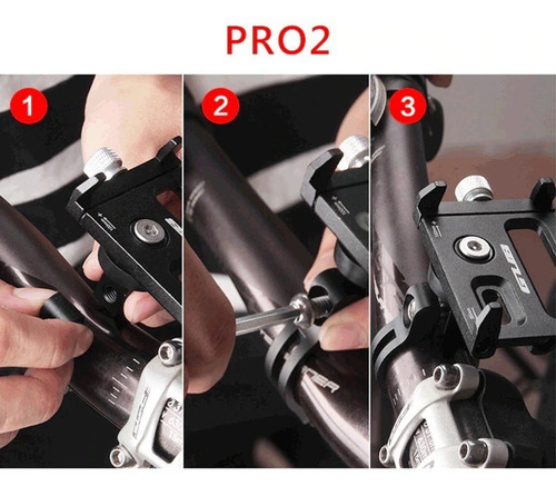 Imagen 4 de 5 de Soporte Celular Para Moto Aluminio Nuevo Modelo Pro 2