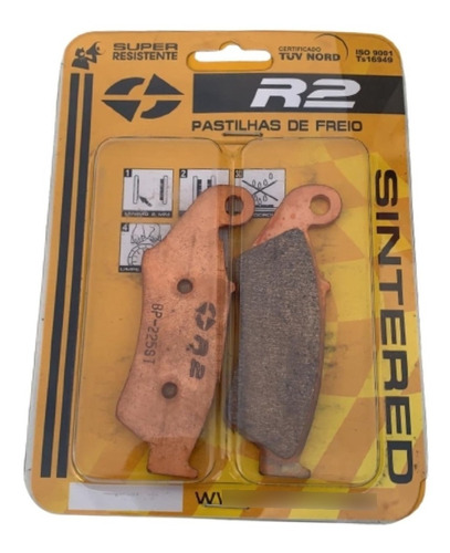 Pastilha Freio Dianteira R2 Sinterizada Crf250 /  Crf450