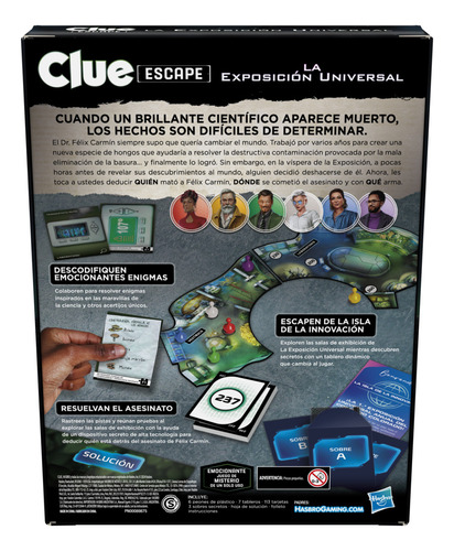 Juego De Mesa Clue Escape La Exposición Universal