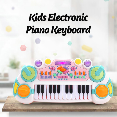 Imagen 6 de 10 de 24 Teclado Piano Electrónico Para Niños Juguete Educativos