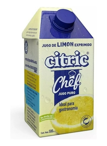 Jugo De Limón Citric Exprimido 12x500cc Distribuidora Stock8