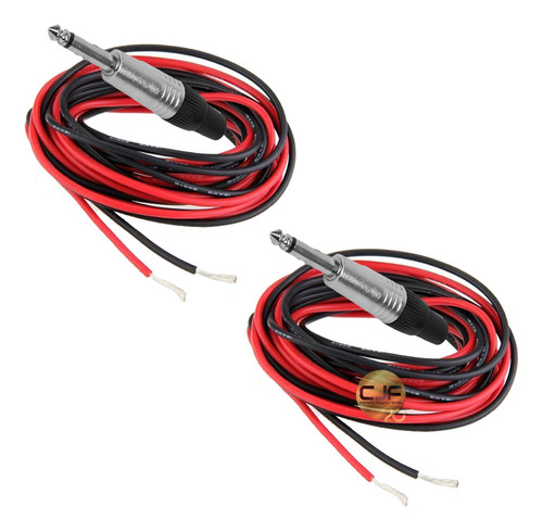 2 Cables P Bafles Plug  A Pelado 10 Metros Profesional Cjf