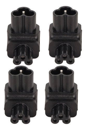 Adaptador De Corriente C6 A C5 De 90 Grados, 4 Piezas, Enchu