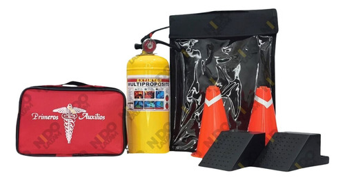 Kit De Carretera Reglamentario Con Botiquin De 18 Productos