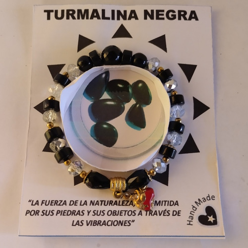 Pulsera Turmalina Negra Con Buda