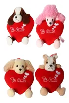 Comprar Perro De Peluche Con Corazón Bordado Bulldog Caniche Divino Color San Bernardo