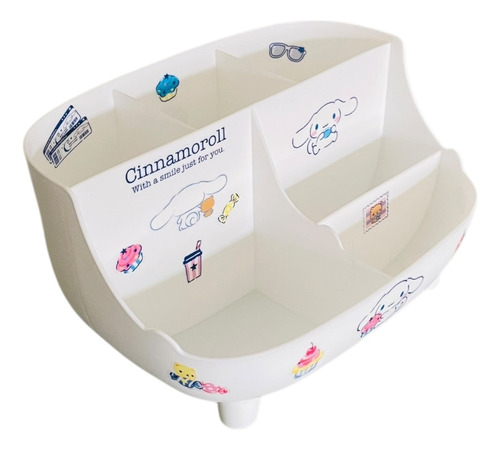 Organizador Escritorio Hello Kitty Y Amigos 6 Compartimentos