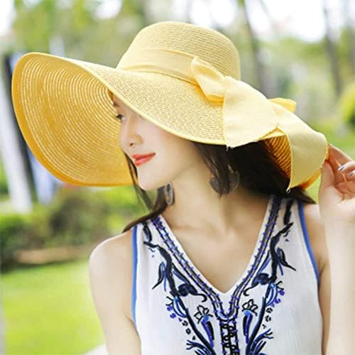 Sombrero Flexible Plegable Para Mujer, Sombrero De Paja Con