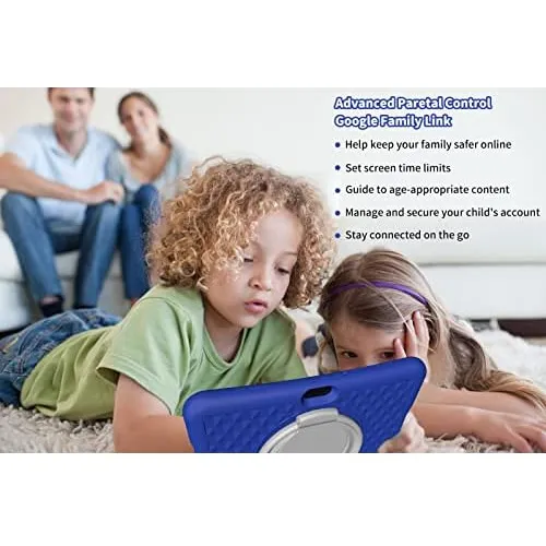 Tablet Niños De 10 Pulgadas Android 12, 4gb De Ram Y 6...