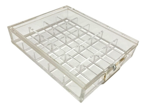 Caja De Acrlico Para Aretes, 20 Divisiones C/blister