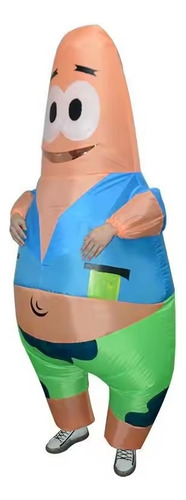 Disfraz Inflable De Bob Esponja Con Forma De Estrella De Patricio, Divertido Disfraz Inflado De Cuerpo Entero, Bonito Accesorio De Dibujos Animados Pa