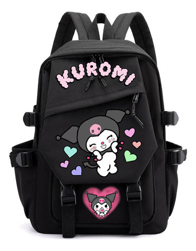 Sanrio Kuromi Estudiante Campus Bolsa De Hombro De Nylon