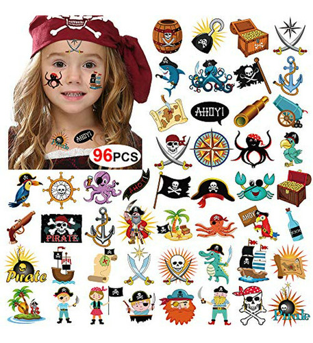 Tatuajes Piratas (96 Uds)