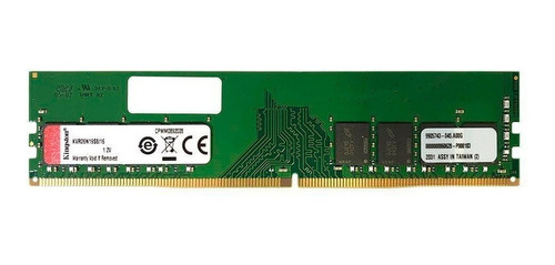 Imagen 1 de 3 de Memoria RAM ValueRAM color verde 16GB 1 Kingston KVR26N19S8/16